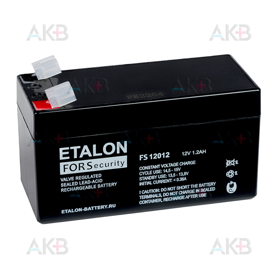 Аккумуляторная батарея ETALON FS 12012 12V 1.2Ач (97x43x52)