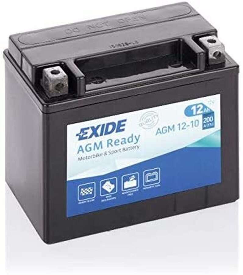 Мото аккумулятор Exide AGM Ready 12-10  12V 10Ah 200A (152x88x131) ETX12-BS прям. пол.