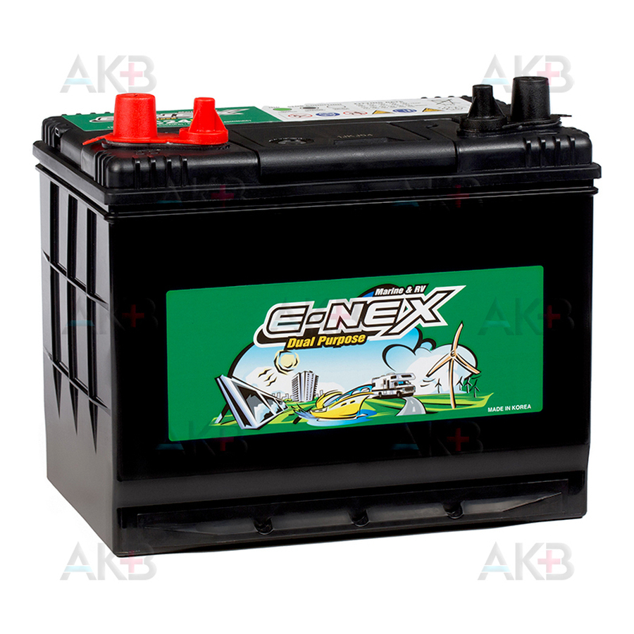 Автомобильный аккумулятор E-NEX Marine Dual Purpose DC24MF 80Ah 680A (257x172x220) резерв. емк. 140 мин.