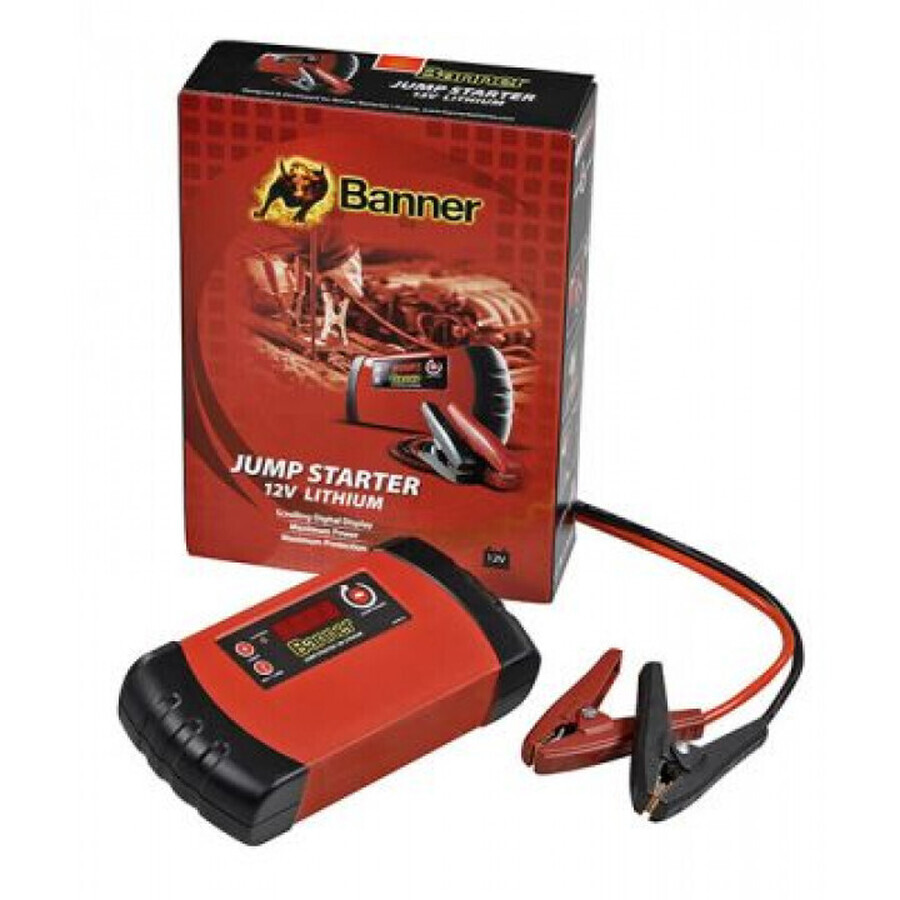 Купить Пуско-зарядное устройство Banner Jump Starter 12V 12000 mAh 400A с  доставкой по Москве