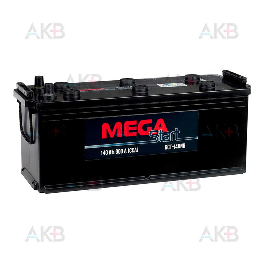 Автомобильный аккумулятор MEGA START 140 Ач 900A обратная пол. (513х189х217) 6СТ-140NR