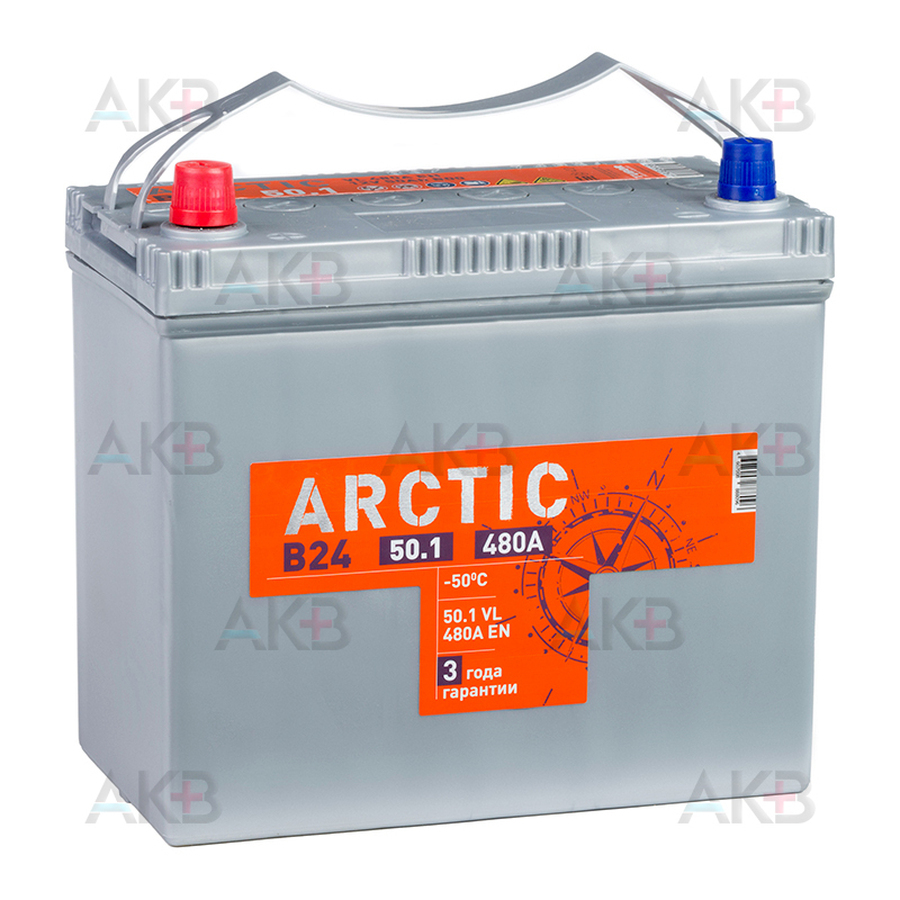 Автомобильный аккумулятор Titan Arctic Asia 50 Ач 470А прям. пол.(236x128x223) 6СТ-50.1 VL