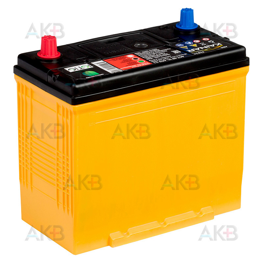 Автомобильный аккумулятор Kainar Asia 6СТ-50 АПЗ о.п 450A (238x129x227) 65B24L переходник