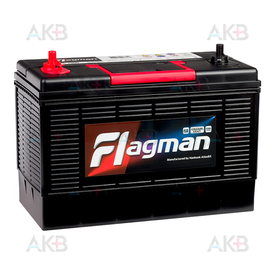 Автомобильный аккумулятор Flagman MF31S-1000 прямая пол. 1000А (330x173x240) клеммы под гайку