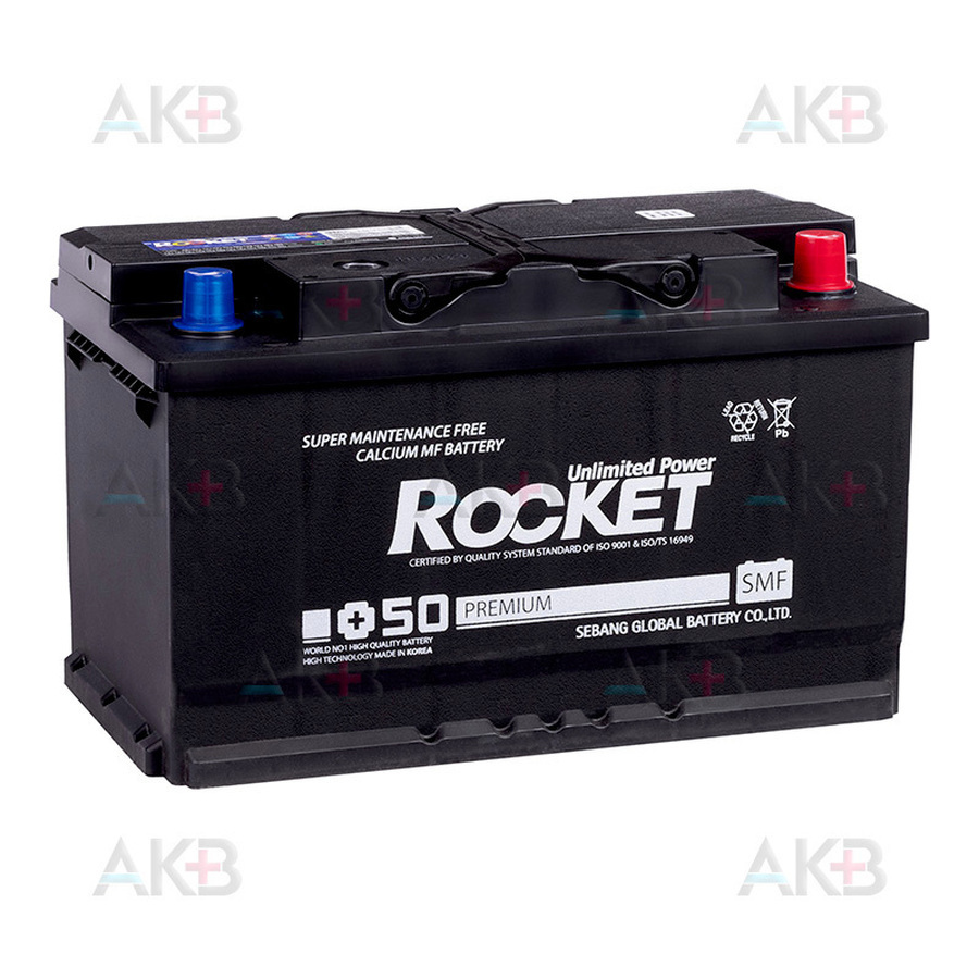 Автомобильный аккумулятор Rocket 100Ah 790A обр. пол. (315x175x190) SMF 100L-L4