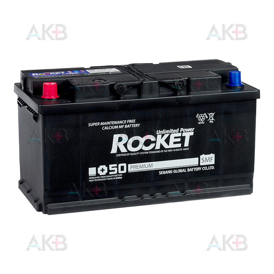 Автомобильный аккумулятор Rocket 110Ah 860A прям. пол. (353x175x190) SMF 110R-L5