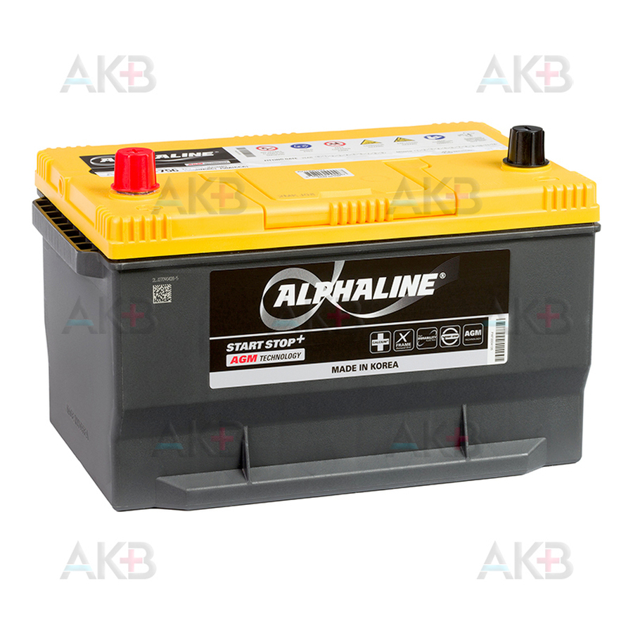 Автомобильный аккумулятор Alphaline AGM 65-750 12V 70Ah 750A (306x190x192)