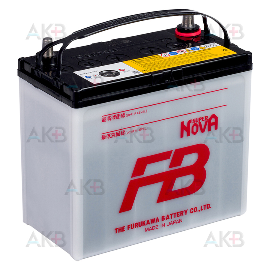 Автомобильный аккумулятор FB Super Nova 46B24R 41Ah 350A прям. пол. (238x129x225)