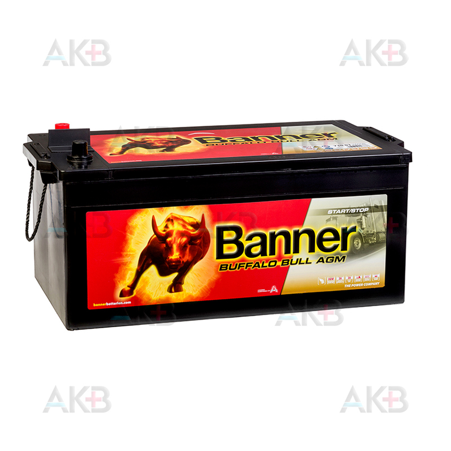 Автомобильный аккумулятор BANNER Buffalo Bull AGM (71001) 210Ah 1200A 517x273x212