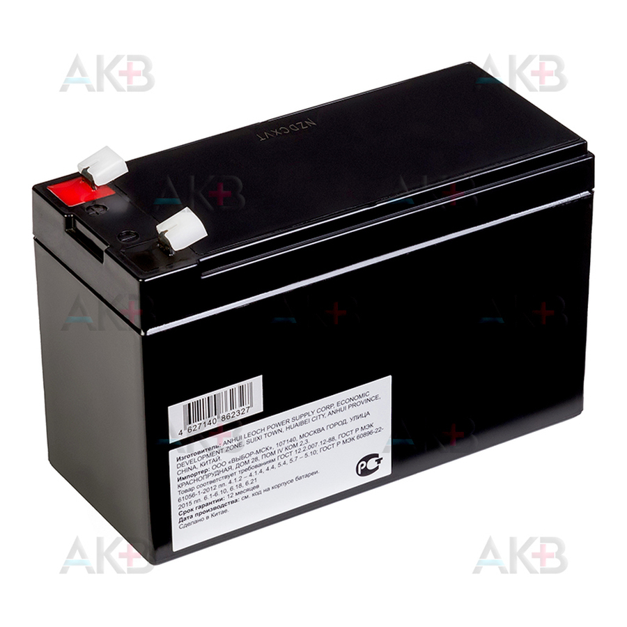 Аккумуляторная батарея Leoch DJW12-7.0 | 12V 7 Aч (151x65x94) AGM