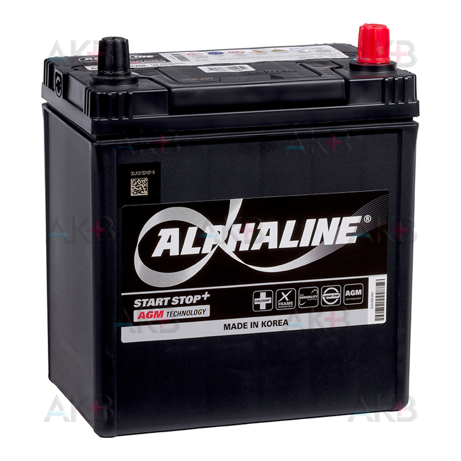 Автомобильный аккумулятор Alphaline AGM 35Ah 340A о.п. AX S34B20L (197x127x220) Start-Stop