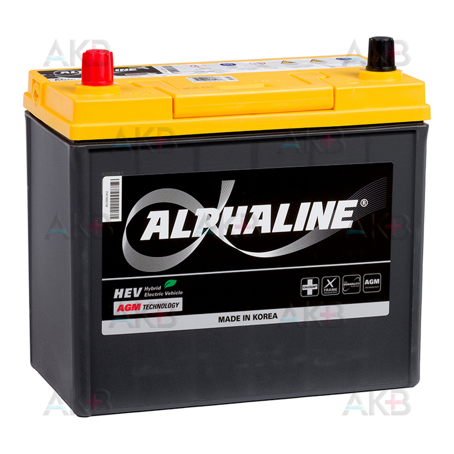 Автомобильный аккумулятор Alphaline AGM 45Ah 370A п.п. AX S60B24R (230x127x220) Start-Stop