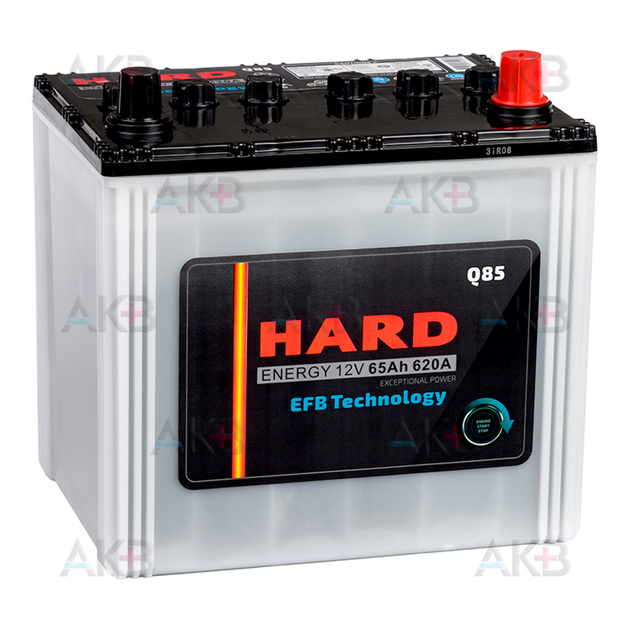 Автомобильный аккумулятор HARD EFB Q85 65 Ah 620A (230x170x225) обратная полярность