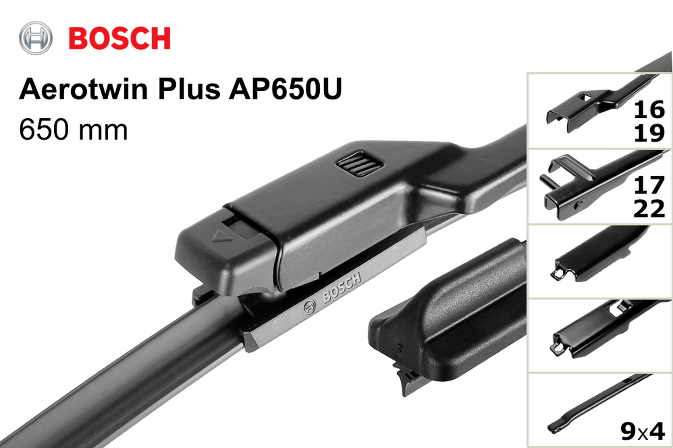 Щетки стеклоочистителя  Bosch Aerotwin Plus AP650U 600мм/26 (беск.) 3397006952