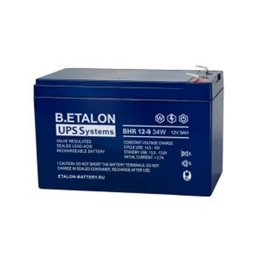 Аккумуляторная батарея B.ETALON BHR 12-9-34W 12V 9Ah (151x65x94)