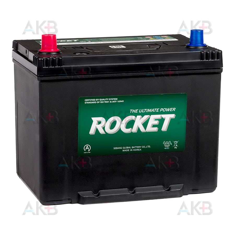Автомобильный аккумулятор Rocket EFB S95R 70Ah 810A прям. пол. (260x175x225)
