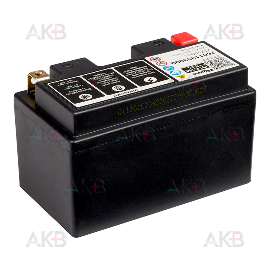 Мото аккумулятор Rdrive OEM Детали YTZ10S-Li 12V 4Ah 51 Втч 280А обр. пол. (150x87x93) LiFePO4 76011953000 KTM