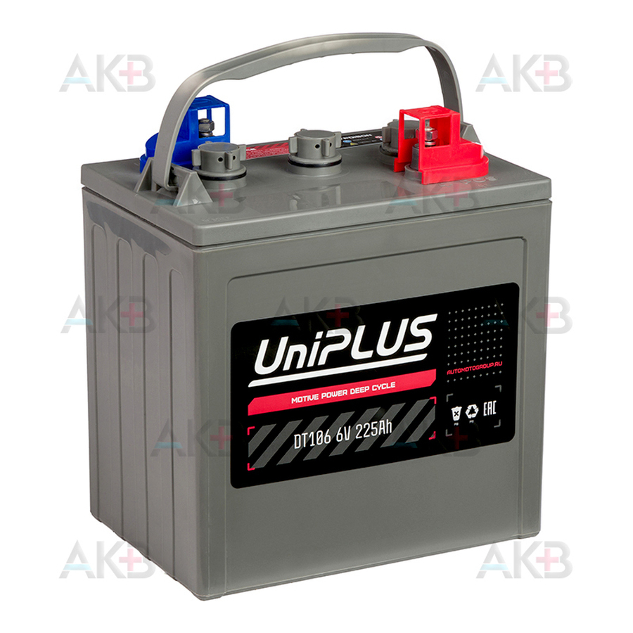 Аккумуляторная батарея UniPLUS DT106 6V 225 Ач (261x182x290) GOLF CAR BATTERY