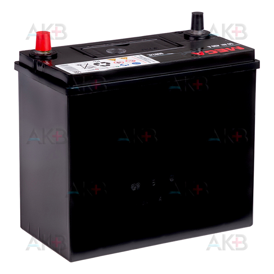 Автомобильный аккумулятор MEGA START 60B24L 50Ah 430A обр. пол. (237x127x225) узкие клеммы