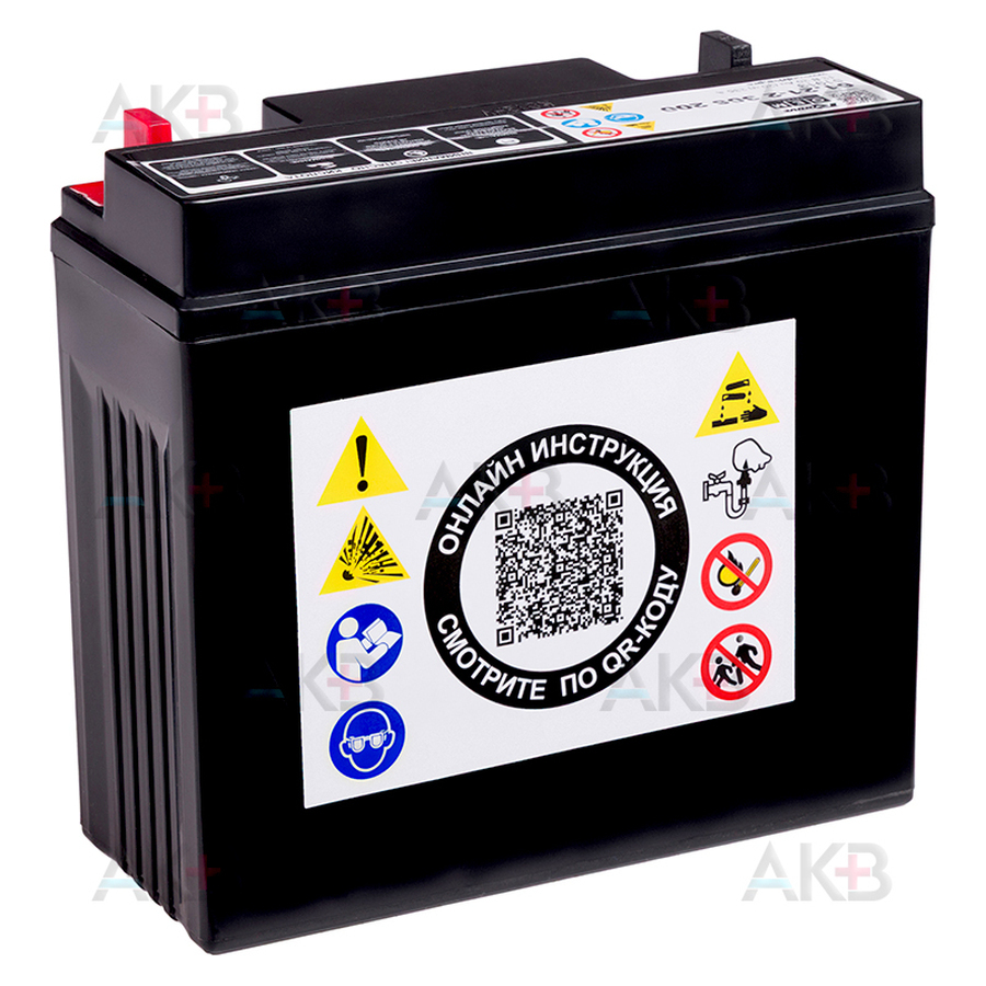 Мото аккумулятор RDrive OEM Детали 51913 12V 20Ah 235А обр. пол. (185x80x170) 61.21-2 306 200 BMW