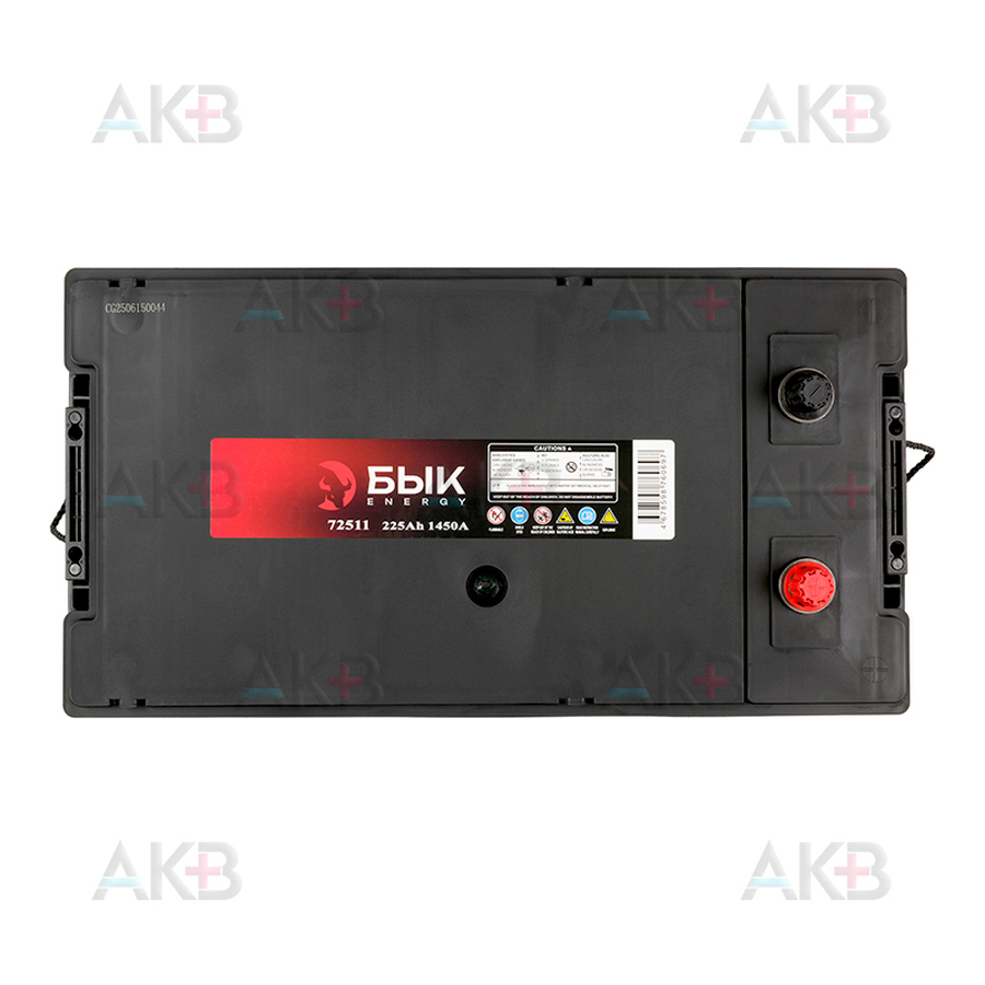 Автомобильный аккумулятор БЫК Energy 72511 225Ah 1450A обр. пол. (517х275х231)