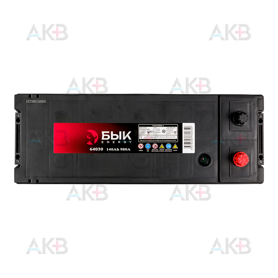 Автомобильный аккумулятор БЫК Energy 64030 140Ah 980A обр. пол. (506х183х223)