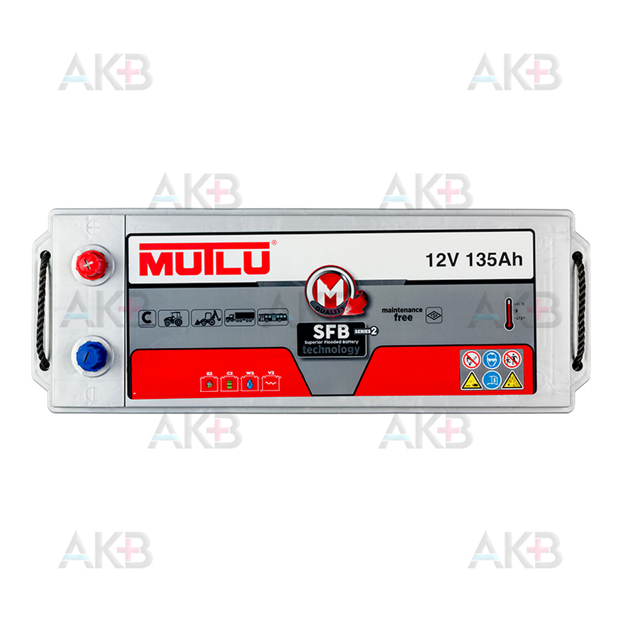 Автомобильный аккумулятор Mutlu SFB 2 63534 135 Ач 950A обр. пол. (510x189x195) D4.135.095.A