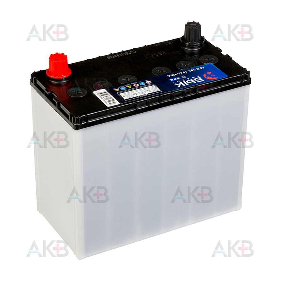 Автомобильный аккумулятор БЫК Energy EFB N55 55 Ач 480A обр. пол. (238x129x227)