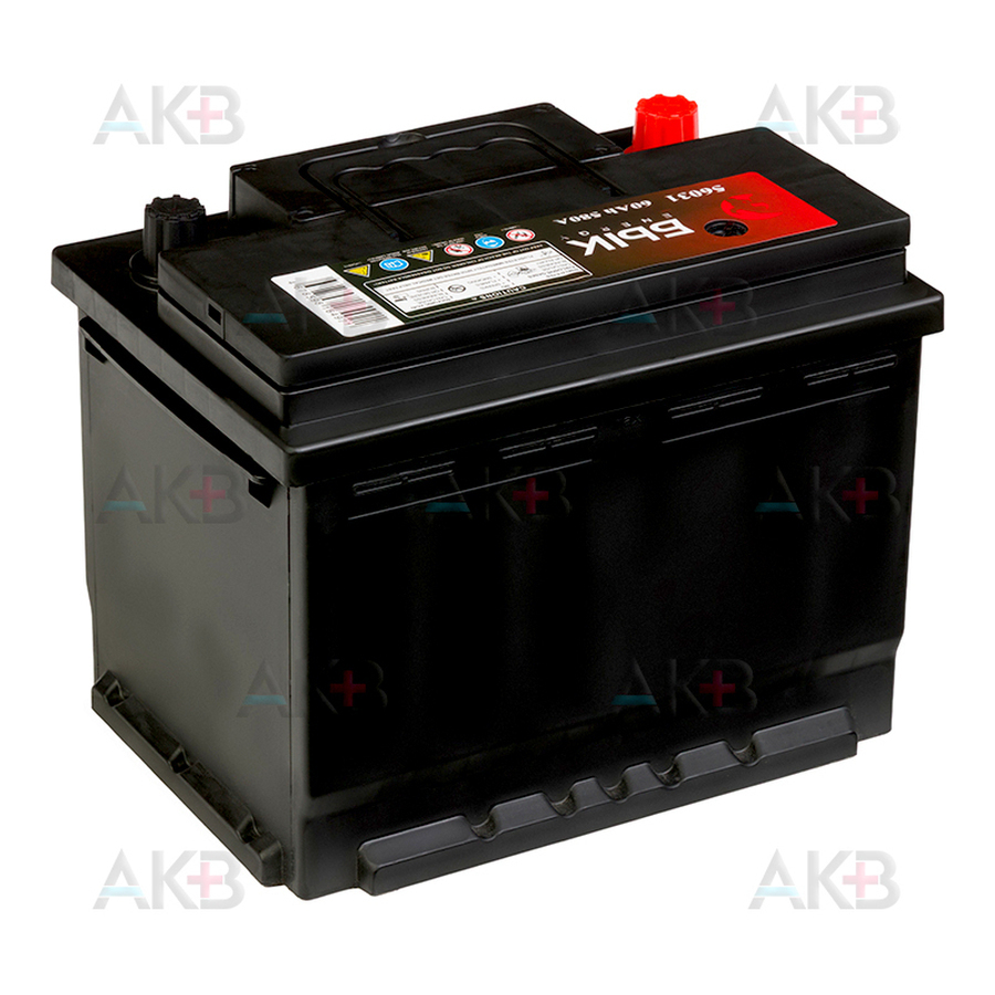 Автомобильный аккумулятор БЫК Energy 56031 60Ah 580A прям. пол. (242x175x190)
