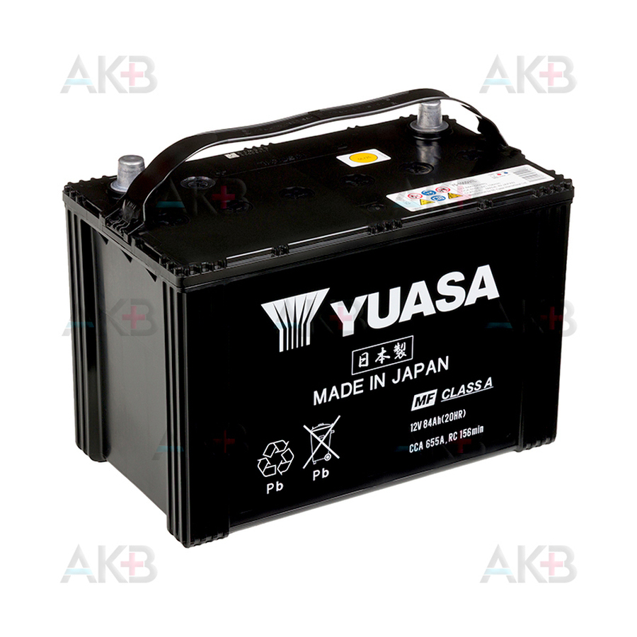 Автомобильный аккумулятор YUASA Y5 105D31L 84Ah 655A обр. пол. (305x173x225) Made in Japan