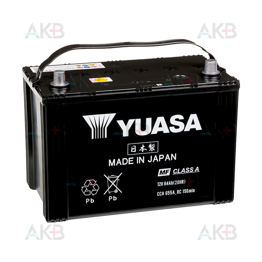 Автомобильный аккумулятор YUASA Y5 105D31L 84Ah 655A обр. пол. (305x173x225) Made in Japan