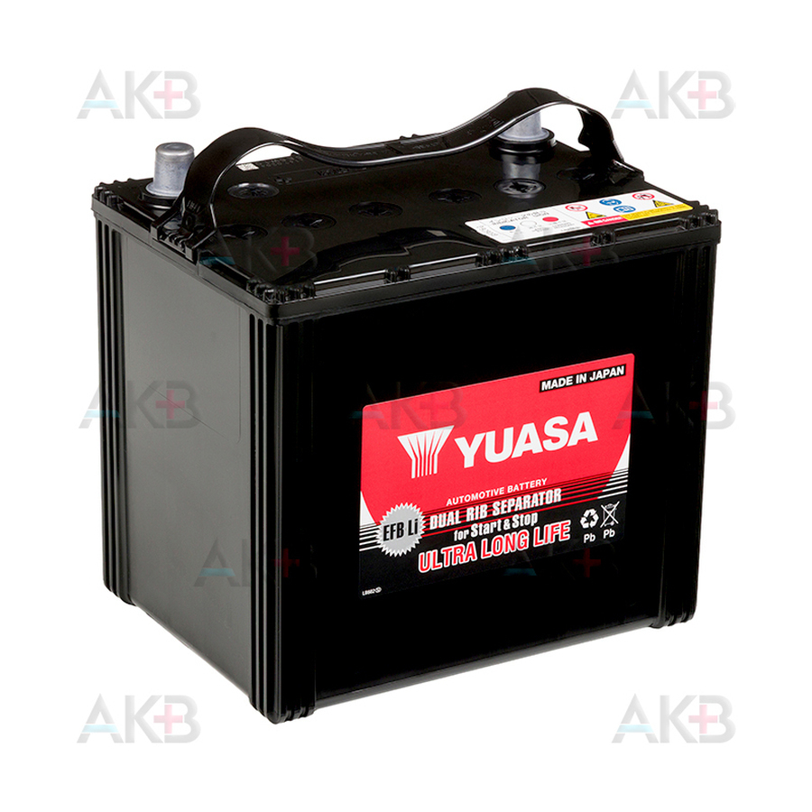 Автомобильный аккумулятор YUASA EPIY Q85 95D23L 66 Ач 590A обр. пол. (233x173x227) EFB Start-Stop Made in Japan