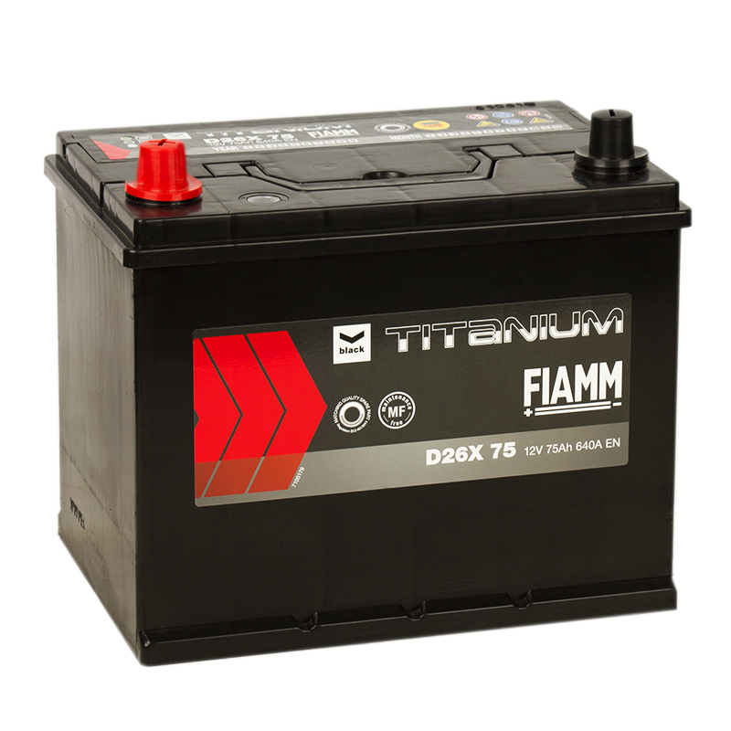 Автомобильный аккумулятор Fiamm Asia 75L 640A 261x173x225