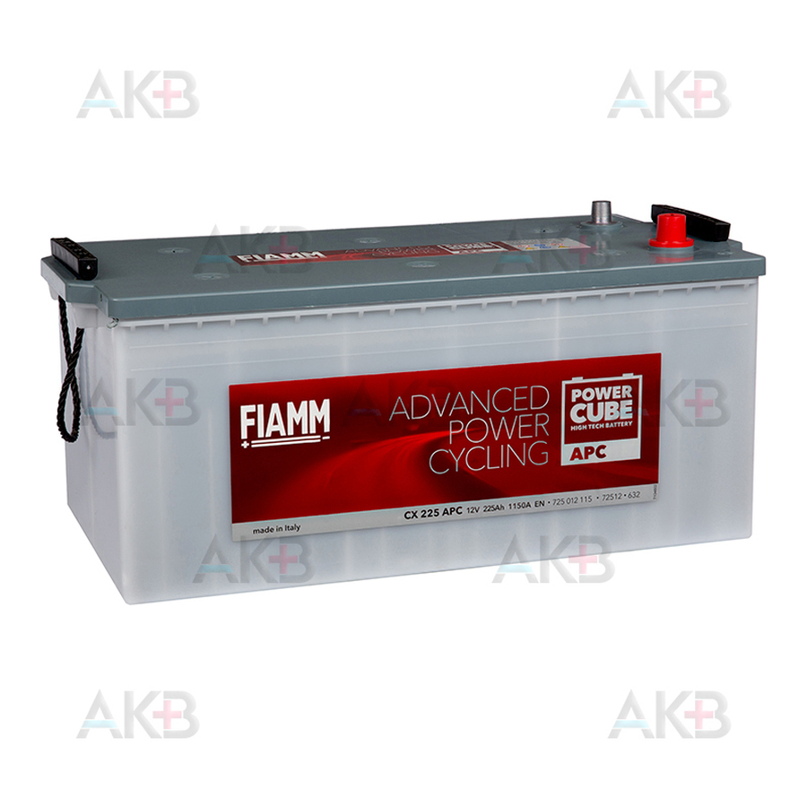 Автомобильный аккумулятор Fiamm Power Cube 225 евро 1150A (518x276x242) Heavy Duty CX225APC