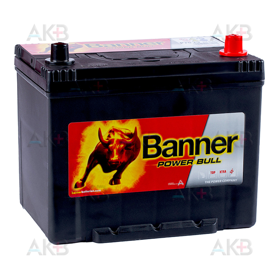 Автомобильный аккумулятор BANNER Power Bull ASIA (70 29) 70R 600A 260х173х225