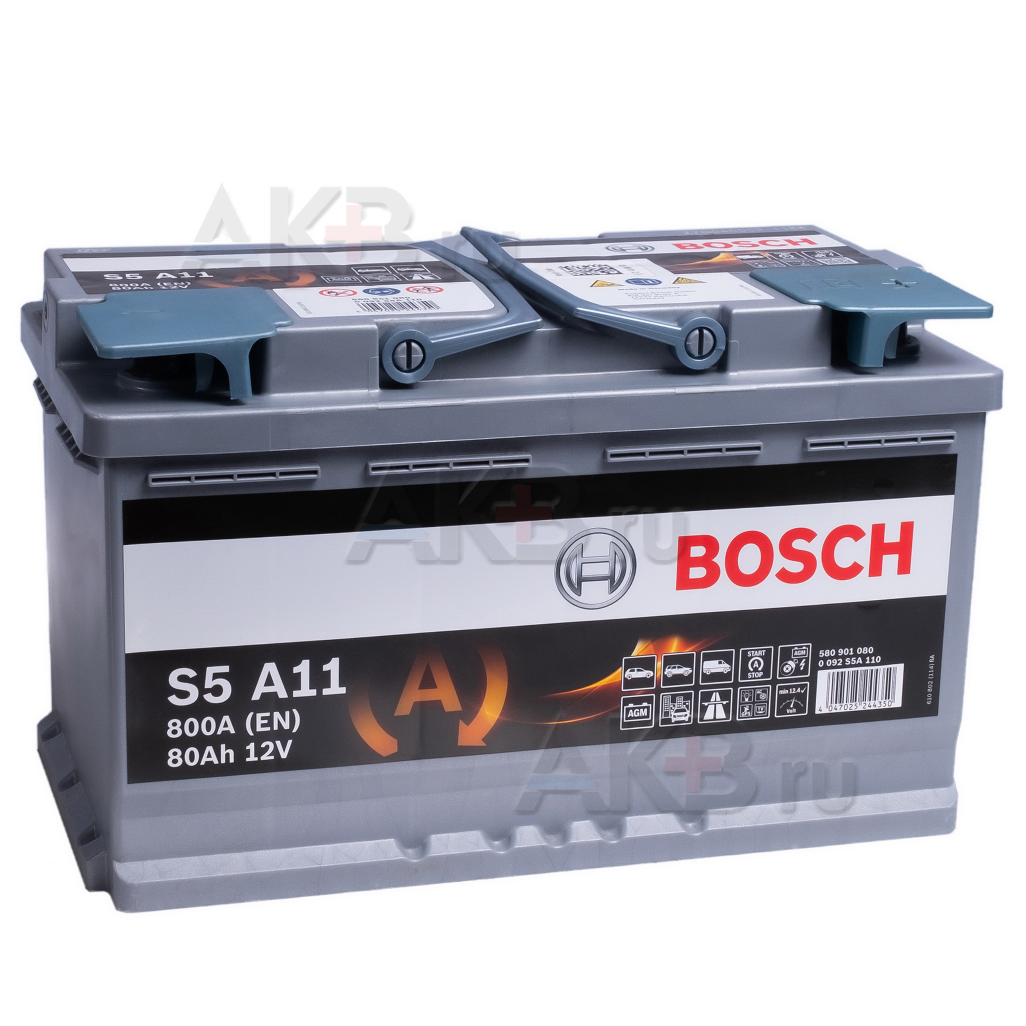Купить Автомобильный аккумулятор Bosch S5 A11 AGM 80R 800A 315x175x190 ...