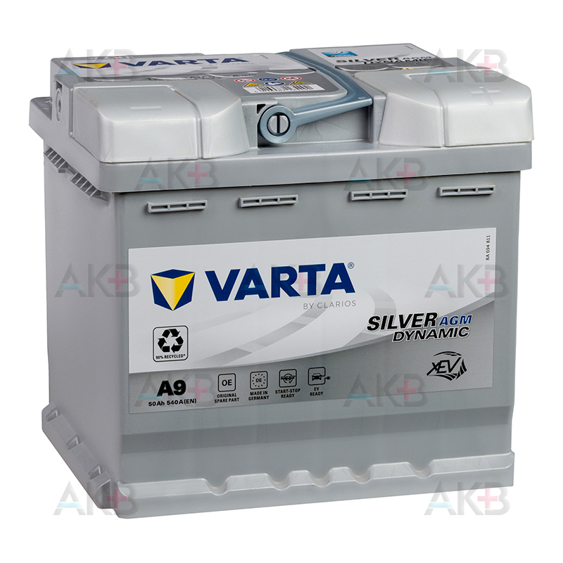 Аккумулятор Varta Silver Dynamic AGM A9 50Ah (Start-Stop) 540A ...