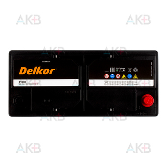 Автомобильный аккумулятор Delkor 61038 (110R 850A 394х175х190). Фото 1