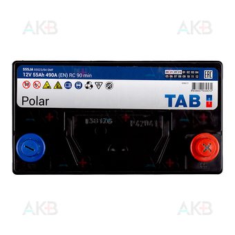 Автомобильный аккумулятор Tab Polar S 55R (490А 238x129x227) 246855 55523/84. Фото 1