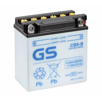 GS CB9-B 12V 9Ah 115A (135x75x140) прям. пол. Heavy Duty сухозаряж. GS YUASA