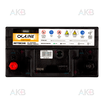 Автомобильный аккумулятор Alphaline SD 70B24R 55L 500A 232x127x220. Фото 1