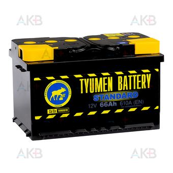Tyumen Battery Standard 66 Ач прям. пол. 580A (278x175x175)