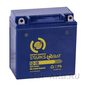 STARKS BAT YT 12-10 10 ач +- 135A (135x75x140) YB9A-A, YB9-B AGM