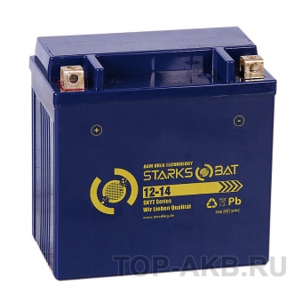 STARKS BAT YT S 12-14 15 ач +- 180A (150x87x145) YTX16-BS, YB16B-A AGM