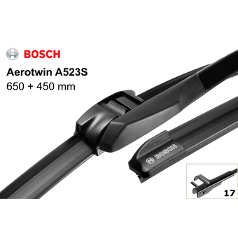 Bosch AeroTwin A523S 650мм/26 и 450мм/18 комплект (бескаркасные) 3 397 007 523 BMW