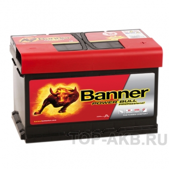 Автомобильный аккумулятор BANNER Power Bull Pro (77 42) 77R низкий 680A 278x175x175