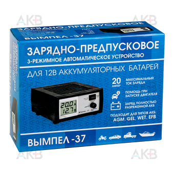 Вымпел 37 (автомат, 0-20А, 14,1/14,8/16В жк индикатор)