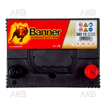 Автомобильный аккумулятор Banner Running Bull EFB Start-Stop (565 15) 65R 550A 232x173x225. Фото 2