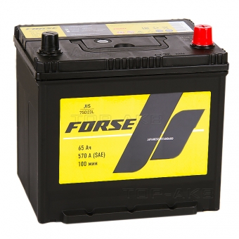 Forse JIS 75D23L 65 Ач 570А обратная пол. (230x170x225)