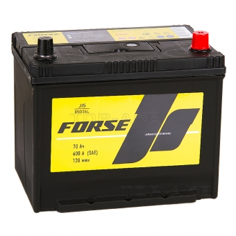 Forse JIS 85D26L 70 Ач 600А обратная пол. (260x173x225)